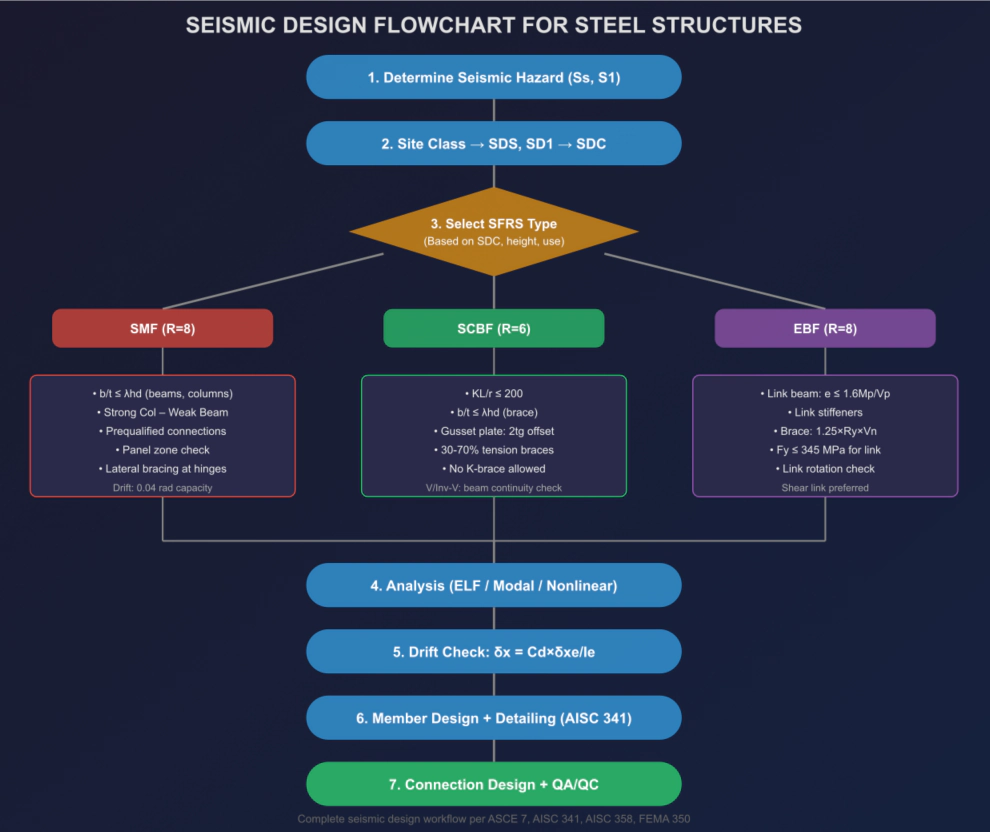 Figure 5. The seismic design workflow, end to end.